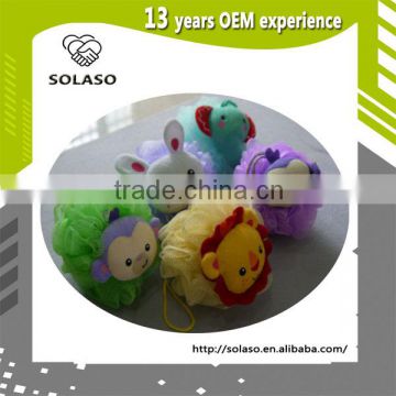 Mesh sponge shower ball exfoliating bath gloves colorful SLS006-02