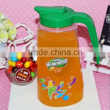1L plastic juice jugs with handle for promotion