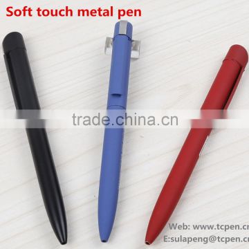 2014 Customized Promotional Elegant Metal Ball Pen with Soft Grip