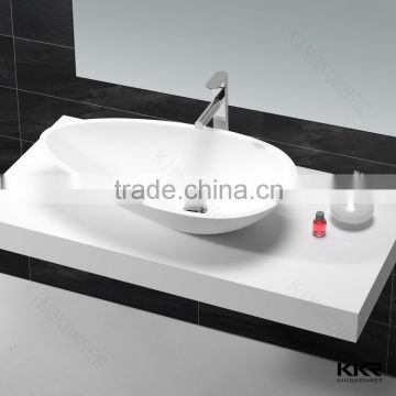 hotel project quality acrylic stone solid surface bathroom basins