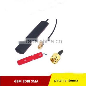 Factory Price 3dbi qualband 900/1800mhz gsm patch antenna with SMA male plug