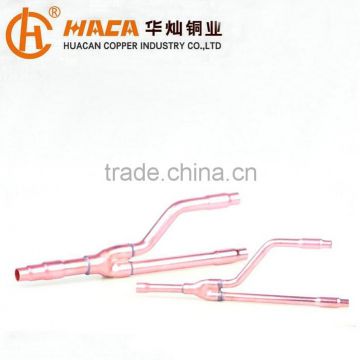 air conditioner copper pipe y fittings branch tee y fitting