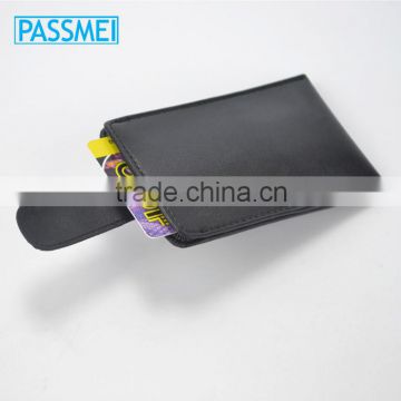 MOQ 1 PCS high quality genuine leather custom card holder