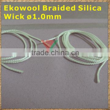 2014 Hot Selling Silica Cord 1.0mm Ekowool Braided Silica wick for Fiberglass E-Cigarettes Wick Rebuildable Atomizer