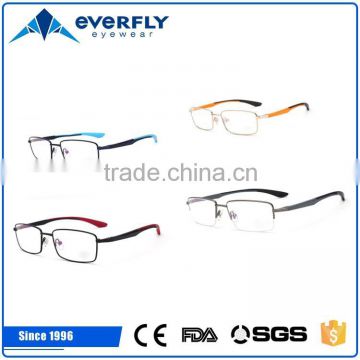 Attractive rectangular customized metal optical eyewear frame for girls