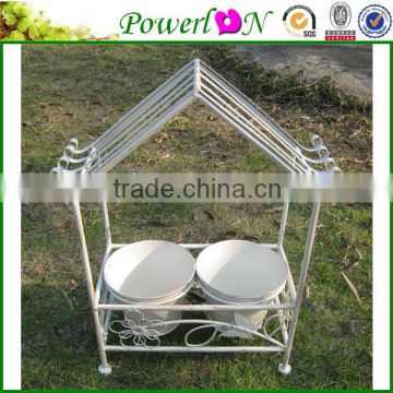 Cheap Price Novelty High Quality Wrough Iron House Shape Plant Pot For Garden Pot Home Patio I22M TS05 X00 PL08-5640