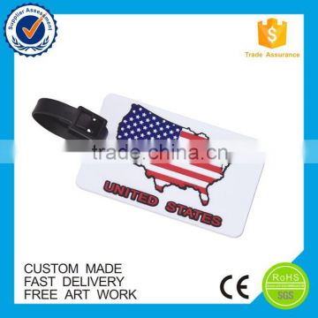 high quality Custom United state souvenir luggage tag