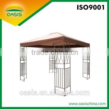 3*3M Wrought iron flower design metal gazebo for Outdoor party