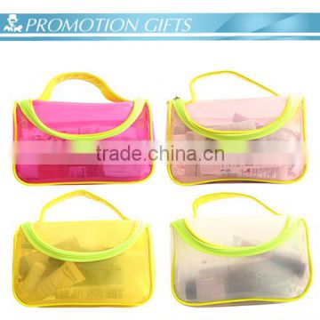 PVC promotional zipper cosmetic Bag four color optional