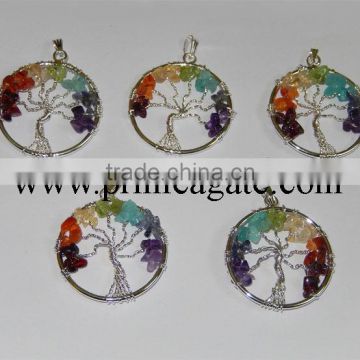 Tree of Life Chakra Pendants | Agate Jewellery | personalised tree of life jewellery For Sale