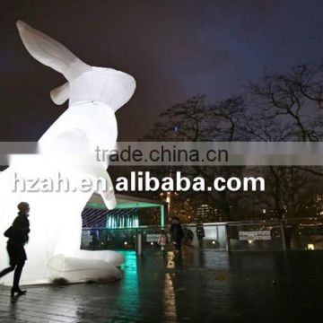 Giant Lighting Inflatable Rabbit for Outdoor Decoration