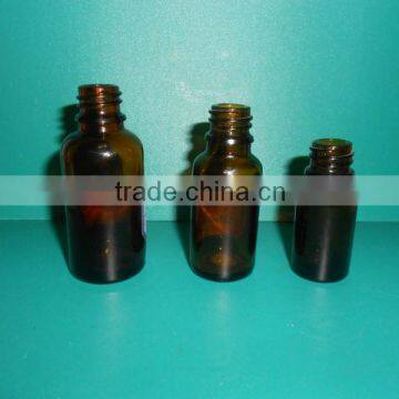 amber glass rubbing essential oil bottle