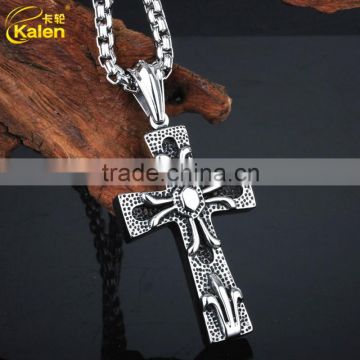 sterling silver plated stainless steel cross pendant blanks