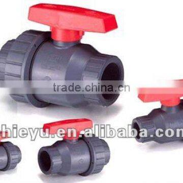 UPVC CPVC Single Union Ball valve ANSI DIN JIS standard