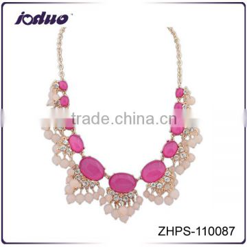 2016 new fashion personality national style beads statement necklace