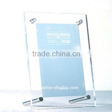 wholesale high quality clear acrylic white picture frames