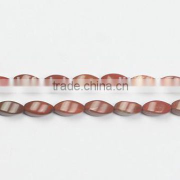 Wholesale Red Stone Twisted Beads Gemstone Beads(SL74564)