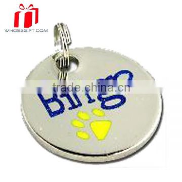 Zinc Alloy Pet Tag With Qr Code,Zinc Alloy Pet Tag,Engraved Gold Plated Pet Identification Tag