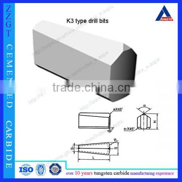 K3 type hard metal for rock drilling tools tungsten carbide drill bits
