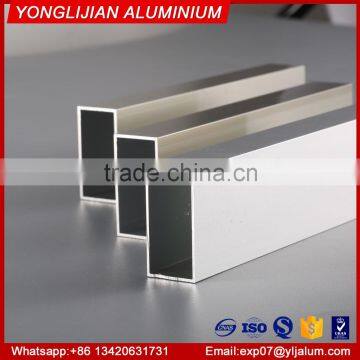 Decorative rectangular aluminum tube
