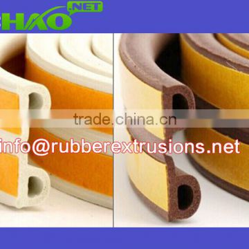 P shape rubber self adhesive seal strip