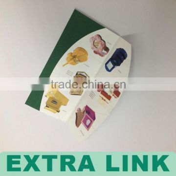 Glossy Paper Three Folded Brochure Printing With Lamination Finish