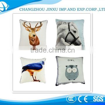 Custom popular print polyester car seat cushion/travel neck pillow