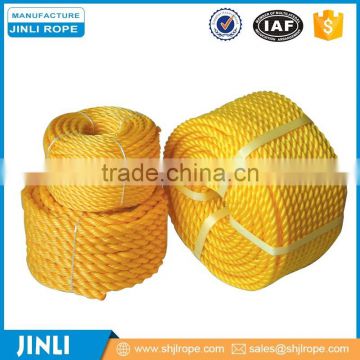 Nylon yellow color braid rope 6mm