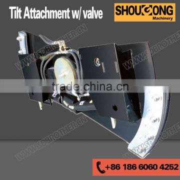 Tilt Attach Hydraulic Plate Adapter With 3 Valve Option to Run With Other Hydraulic Attachments