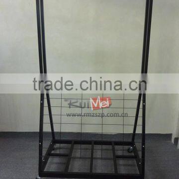 high quality floor standing metal carpet display rack