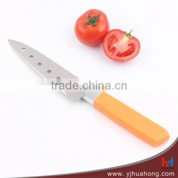High quality plastic handle stainless steel Japanese style utility knives,Sashimi knives,paring knives with 6 holes
