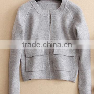 China wholesale cotton sweaters lady fashion clothing with hight quality sweater