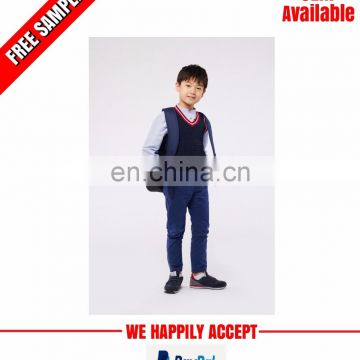 Custom fabric kids school uniform wholesale