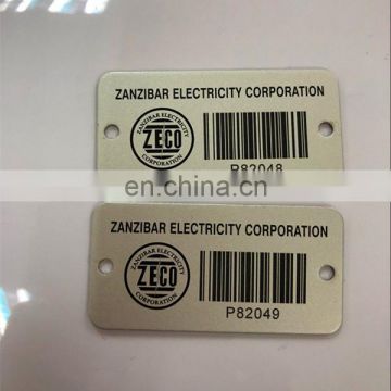 High quality outdoor metal barcode tag
