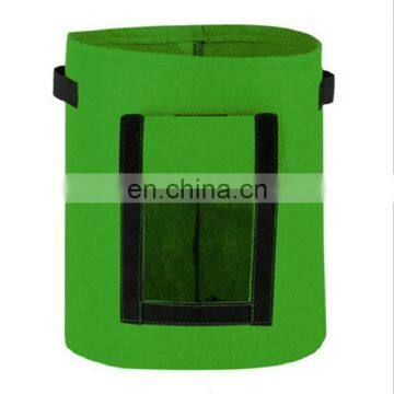 Outdoor Reusable wholesale PE fabric felt planter potato grow bag