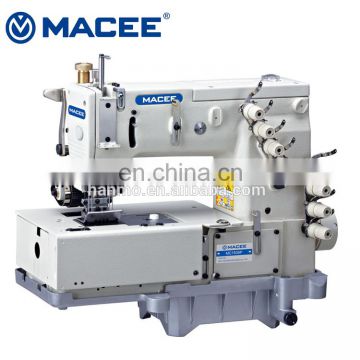MC 1508P flat-bed double chain stitch machine with horizontal looper movement mechanism