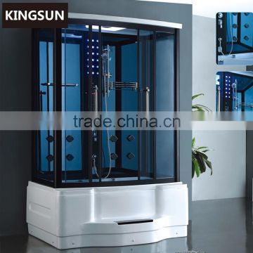Luxury Rectangle Tempered Glass China Prefab Steam Room For Sale