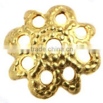 Fashion Jewelry Accessriess Brass Filigree Flower Bead Caps