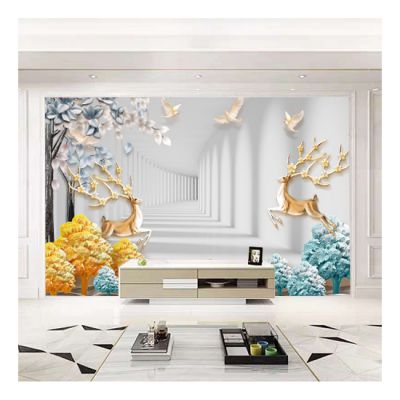 Wallpapers/Wall Coating China 3D Wallpaper Murals Cheap Wall Mural New Design 3D Wall Dropshipping