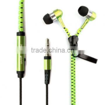 Unique Zipper Earphone for Mobile Phone from China Supplier