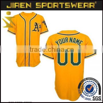 Full dye sublimation polyester baseball jersey/sportswear/wear,custom design your own baseball jersey