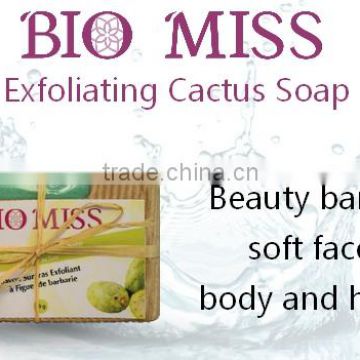 Natural Exfoliating Disposal Natural Hard Soap with Cactus Oil