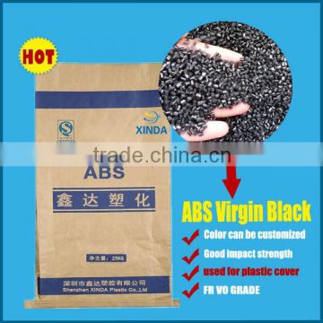 black color injection plastic material 30% GF ABS compound