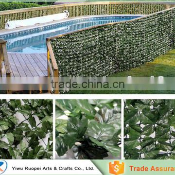 decorative 300cm plastic green ivy fence garden leaf fence