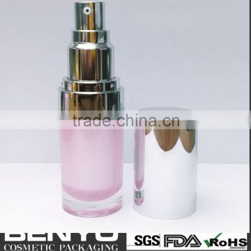 Luxury 30ml 50ml round cosmetic cream acrylic bottle