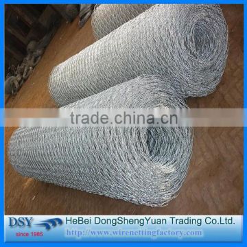 Supply galvanized or PVC coated hexagonal wire mesh/galfan zinc coated double twisted hexagonal wire mesh for hesco type