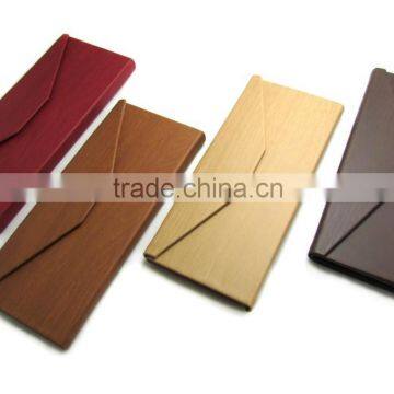 handmade glasses cases/ imitation wooden grain PU cases