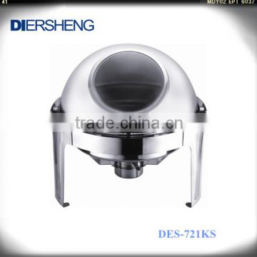 Stainless Steel Chefing Dish Set With Visible Lid,Delux Roll Top Chafing Dish
