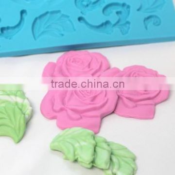silicone mold fondant flowers for cakes