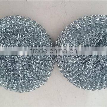 Hot sell kitchen appliances galvanized mesh scourer with handle